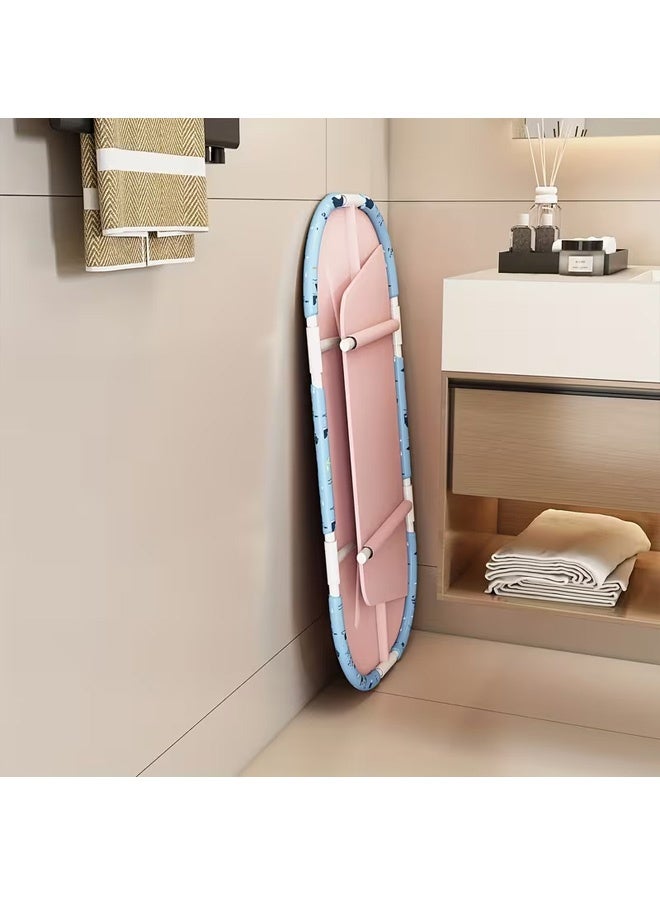 بيوينتي حوض استحمام محمول قابل للطي مقاوم للماء كبير متعدد الطبقات للاستخدام في حمامات الاستحمام، أحواض ثلج قابلة للطي غير قابلة للانتفاخ، أحواض استحمام عائلية (أزرق، 115*55*50 سم) - Image 4